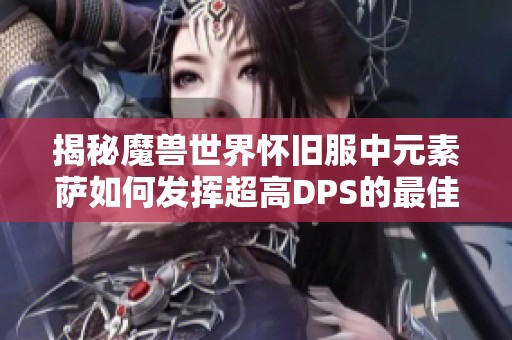 揭秘魔兽世界怀旧服中元素萨如何发挥超高DPS的最佳技巧与策略