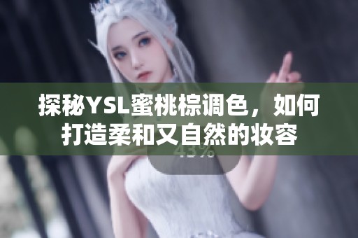探秘YSL蜜桃棕调色，如何打造柔和又自然的妆容