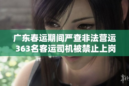 广东春运期间严查非法营运 363名客运司机被禁止上岗确保安全驾驶