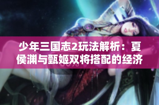少年三国志2玩法解析：夏侯渊与甄姬双将搭配的经济优势解读