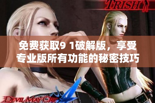 免费获取9 1破解版，享受专业版所有功能的秘密技巧