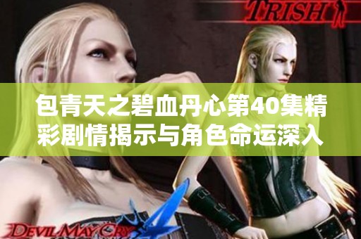 包青天之碧血丹心第40集精彩剧情揭示与角色命运深入解析