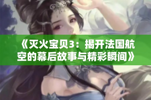 《灭火宝贝3：揭开法国航空的幕后故事与精彩瞬间》