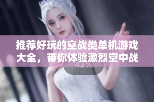 推荐好玩的空战类单机游戏大全，带你体验激烈空中战斗之旅