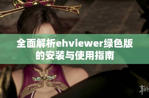 全面解析ehviewer绿色版的安装与使用指南