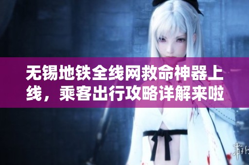 无锡地铁全线网救命神器上线，乘客出行攻略详解来啦