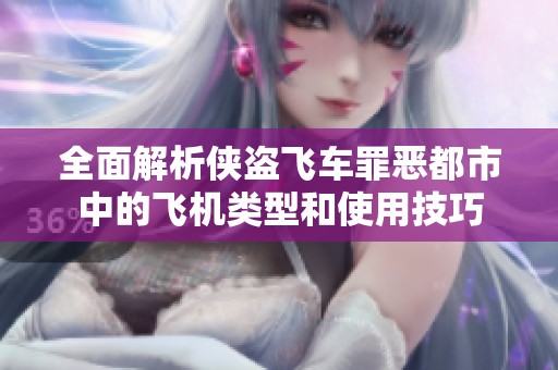 全面解析侠盗飞车罪恶都市中的飞机类型和使用技巧
