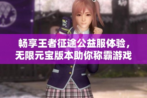 畅享王者征途公益服体验，无限元宝版本助你称霸游戏世界