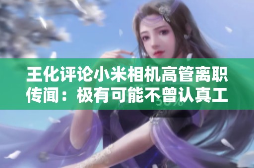 王化评论小米相机高管离职传闻：极有可能不曾认真工作