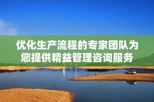 优化生产流程的专家团队为您提供精益管理咨询服务