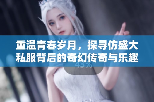 重温青春岁月，探寻仿盛大私服背后的奇幻传奇与乐趣
