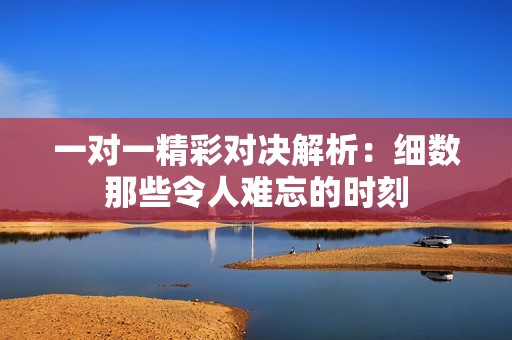 一对一精彩对决解析：细数那些令人难忘的时刻