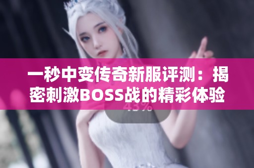 一秒中变传奇新服评测：揭密刺激BOSS战的精彩体验