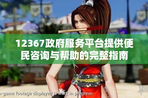 12367政府服务平台提供便民咨询与帮助的完整指南