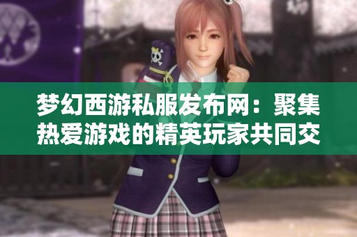 梦幻西游私服发布网：聚集热爱游戏的精英玩家共同交流与分享