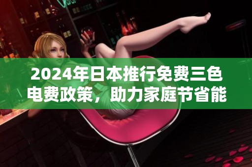2024年日本推行免费三色电费政策，助力家庭节省能源成本