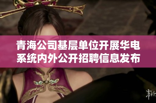 青海公司基层单位开展华电系统内外公开招聘信息发布