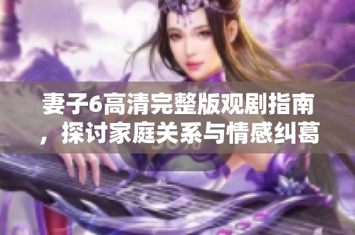妻子6高清完整版观剧指南，探讨家庭关系与情感纠葛的精彩剧情
