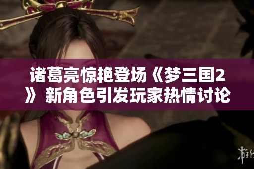 诸葛亮惊艳登场《梦三国2》 新角色引发玩家热情讨论