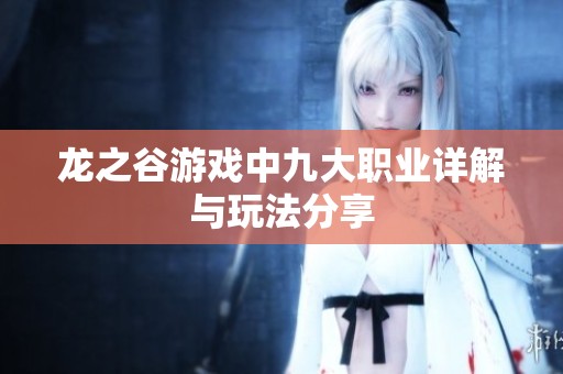 龙之谷游戏中九大职业详解与玩法分享