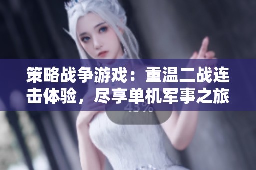 策略战争游戏：重温二战连击体验，尽享单机军事之旅