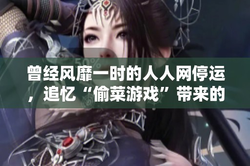曾经风靡一时的人人网停运，追忆“偷菜游戏”带来的欢乐时光