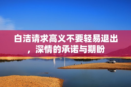 白洁请求高义不要轻易退出，深情的承诺与期盼