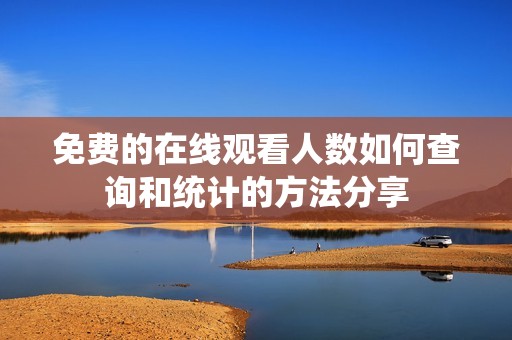 免费的在线观看人数如何查询和统计的方法分享