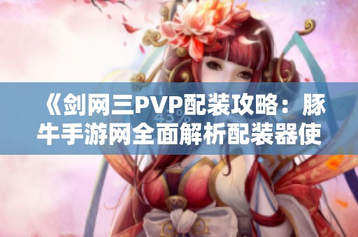 《剑网三PVP配装攻略：豚牛手游网全面解析配装器使用技巧》