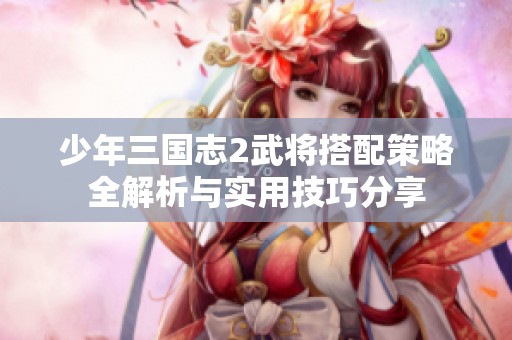 少年三国志2武将搭配策略全解析与实用技巧分享