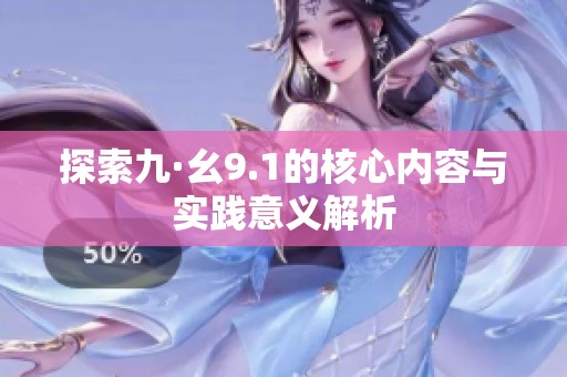 探索九·幺9.1的核心内容与实践意义解析