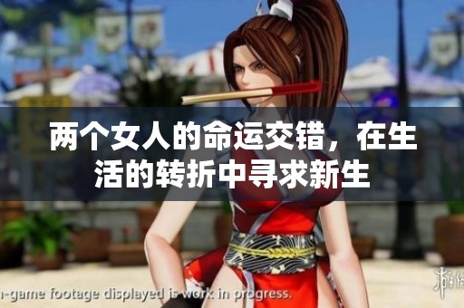 两个女人的命运交错，在生活的转折中寻求新生