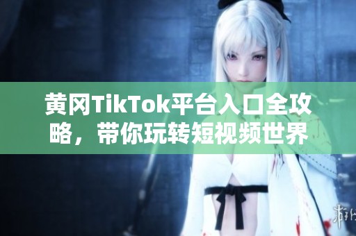 黄冈TikTok平台入口全攻略，带你玩转短视频世界