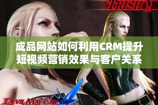 成品网站如何利用CRM提升短视频营销效果与客户关系管理