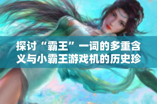 探讨“霸王”一词的多重含义与小霸王游戏机的历史珍藏价值