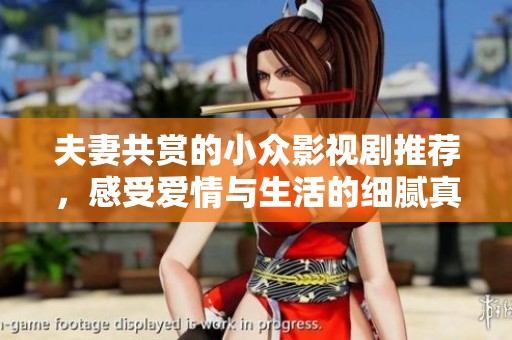 夫妻共赏的小众影视剧推荐，感受爱情与生活的细腻真谛