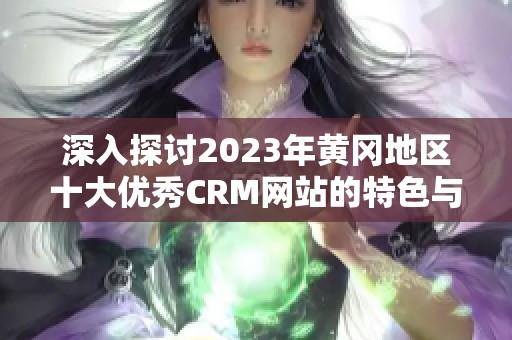 深入探讨2023年黄冈地区十大优秀CRM网站的特色与优势