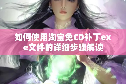 如何使用淘宝免CD补丁exe文件的详细步骤解读
