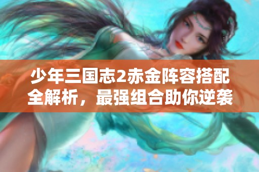 少年三国志2赤金阵容搭配全解析，最强组合助你逆袭战场