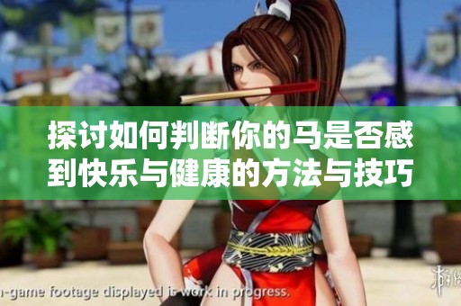 探讨如何判断你的马是否感到快乐与健康的方法与技巧