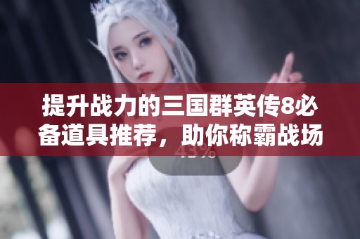提升战力的三国群英传8必备道具推荐，助你称霸战场