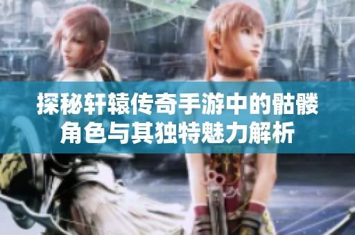 探秘轩辕传奇手游中的骷髅角色与其独特魅力解析