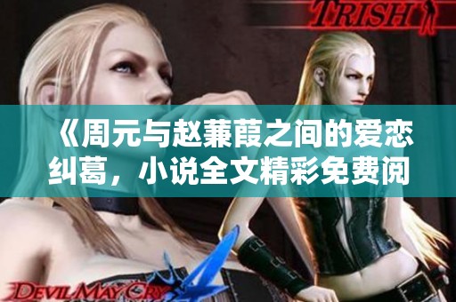 《周元与赵蒹葭之间的爱恋纠葛，小说全文精彩免费阅读》