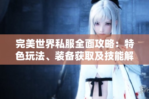 完美世界私服全面攻略：特色玩法、装备获取及技能解析详解