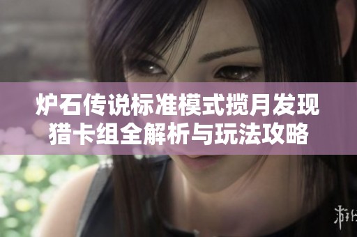 炉石传说标准模式揽月发现猎卡组全解析与玩法攻略