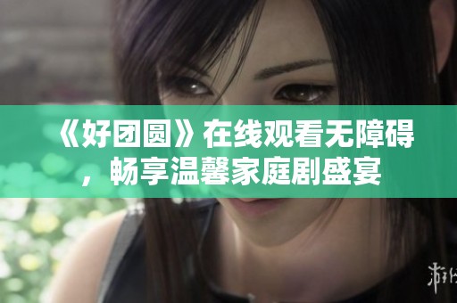 《好团圆》在线观看无障碍，畅享温馨家庭剧盛宴